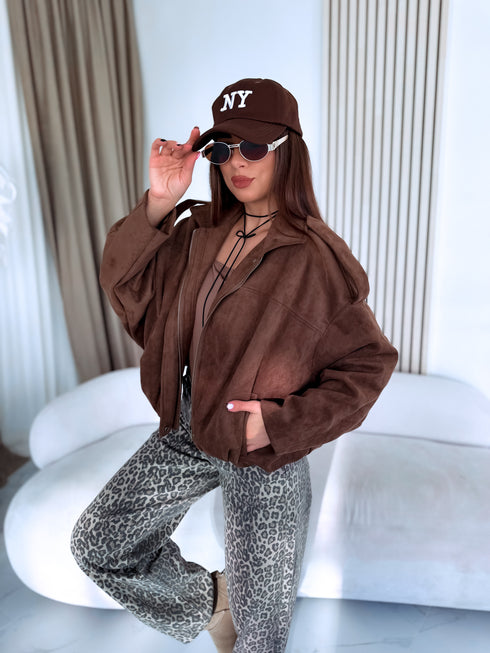 Zamšveidīga virsjaka "JOLLY 8588" - LIGHT BROWN